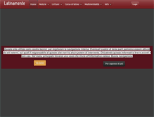 Tablet Screenshot of latinamente.it